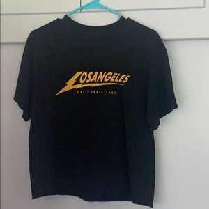 Brandy Melville black Los Angeles T-shirt